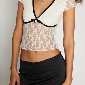Sheer lace top!